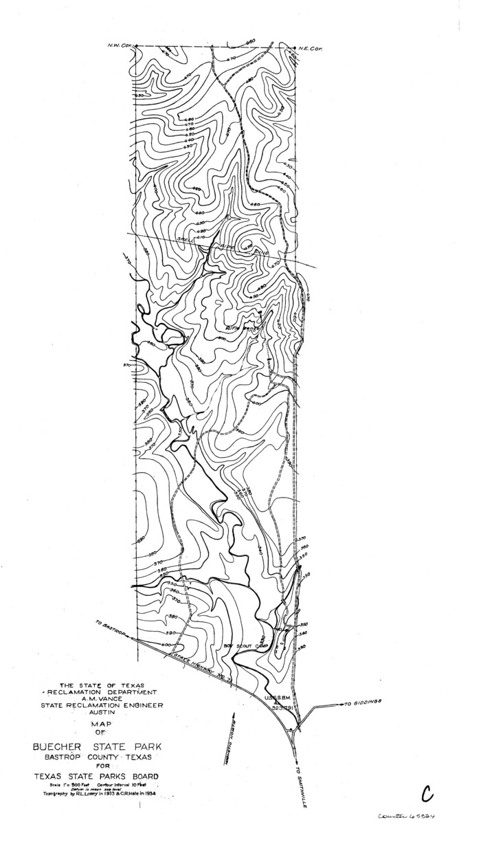 65324, Colorado River, Buecher State Park, General Map Collection