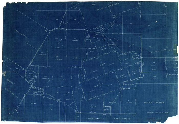 6533, Kinney County Rolled Sketch 1, General Map Collection