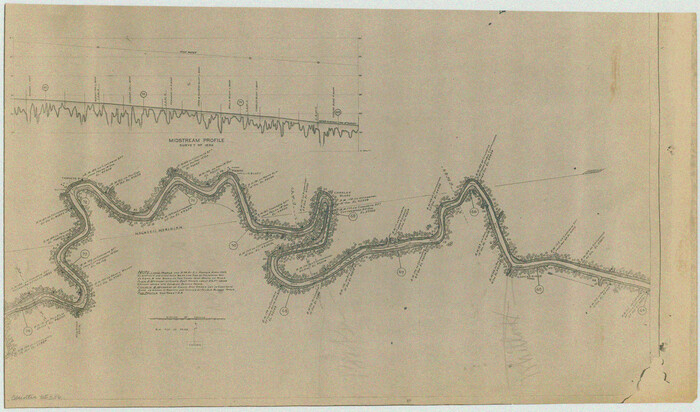 65336, [Plat of Trinity River w/ Midstream Profile in Liberty County by US Government 1899], General Map Collection
