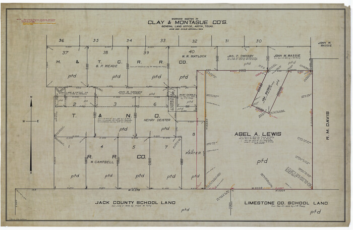 65349, Montague County Working Sketch 41, General Map Collection