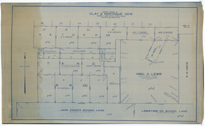 65350, Montague County Working Sketch 41, General Map Collection