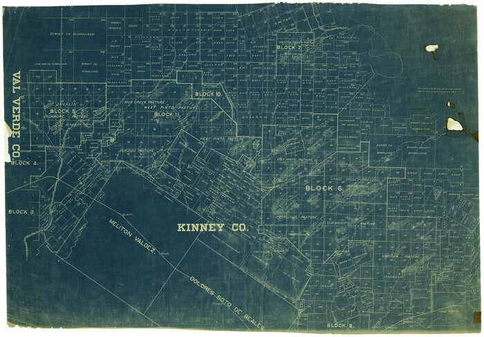 6536, Kinney County Rolled Sketch 6, General Map Collection