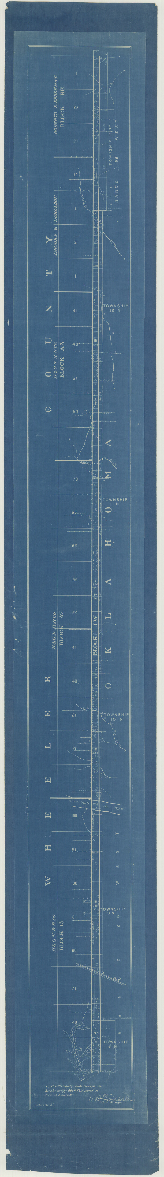 65380, Texas Panhandle East Boundary Line, General Map Collection