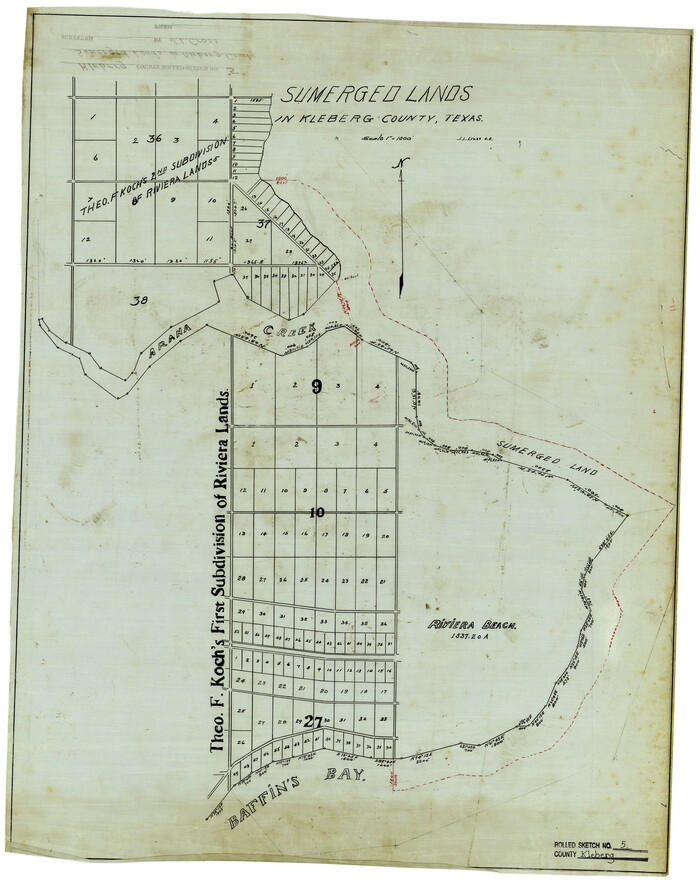 6548, Kleberg County Rolled Sketch 5, General Map Collection