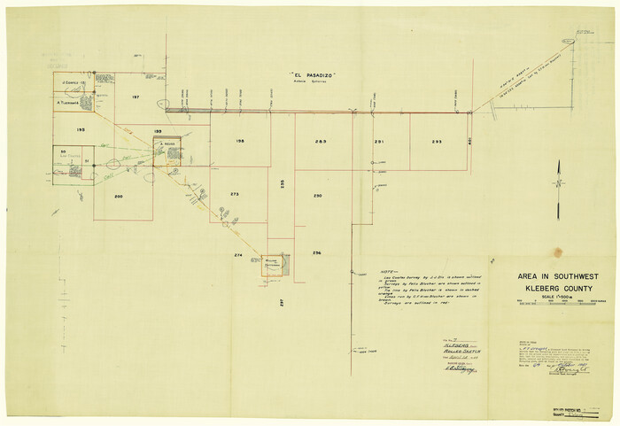 6550, Kleberg County Rolled Sketch 7, General Map Collection