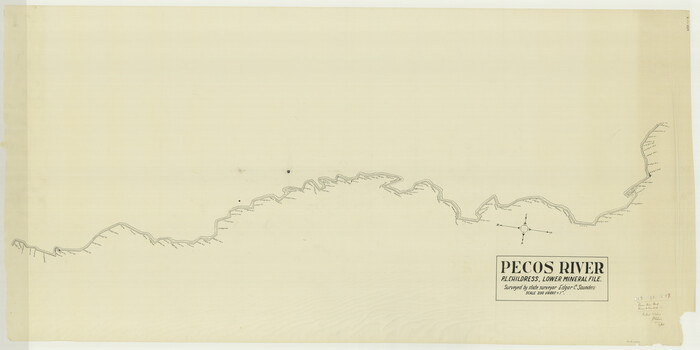 65612, [Sketch for Mineral Application 16696-16697, Pecos River], General Map Collection