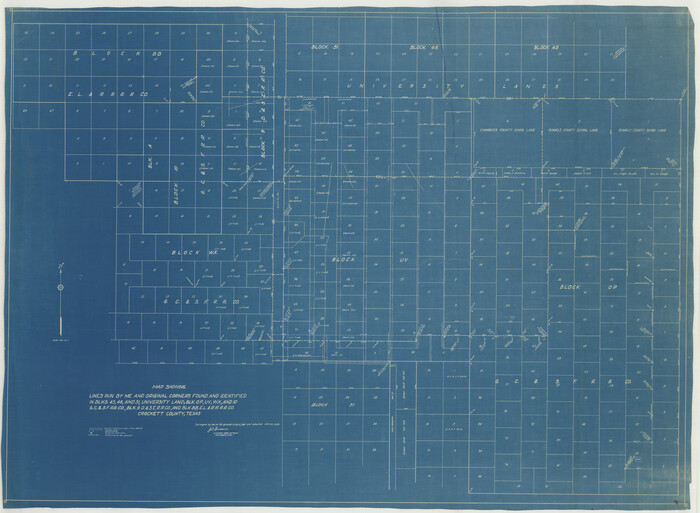 65671, [Sketch for Mineral Applications 26885-6 - Reagan and Crockett Cos., W. H. Bland], General Map Collection