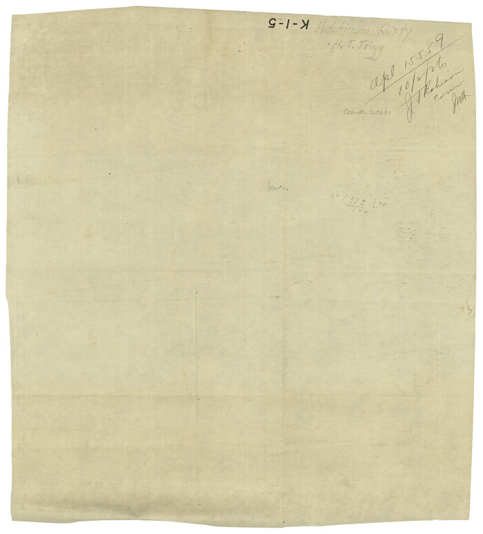 65681, [Sketch for Mineral Application 15559 - Hutchinson County, Canadian River], General Map Collection
