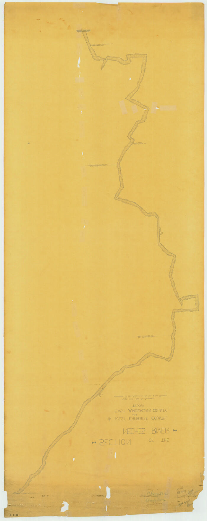 65687, [Sketch for Mineral Application 17237 / Mineral File 11855 - Neches River, Joe A. Sanders], General Map Collection