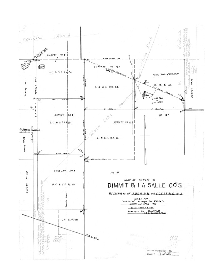 6580, La Salle County Rolled Sketch 16, General Map Collection