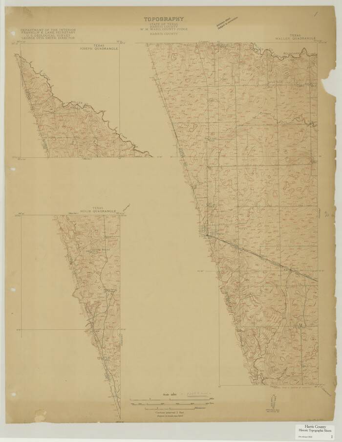 65811, Harris County Historic Topographic 1, General Map Collection