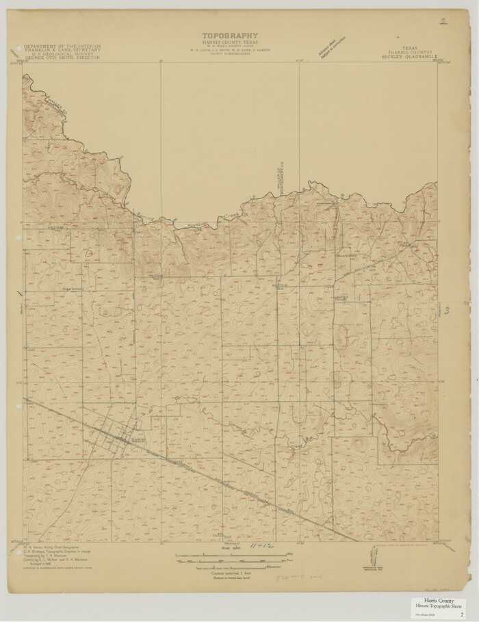 65812, Harris County Historic Topographic 2, General Map Collection