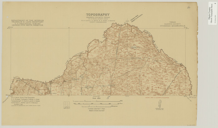 65814, Harris County Historic Topographic 4, General Map Collection