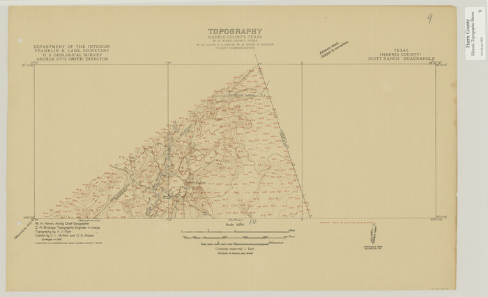 65819, Harris County Historic Topographic 9, General Map Collection