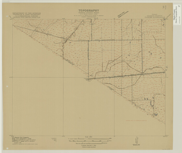 65838, Harris County Historic Topographic 27, General Map Collection