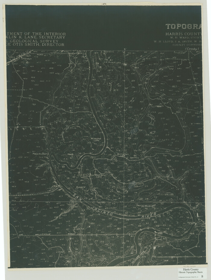 65850, Harris County Historic Topographic B, General Map Collection