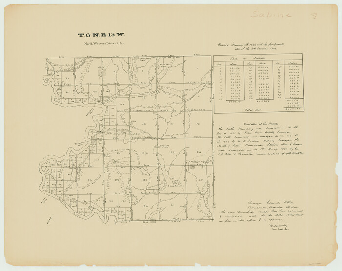 65864, Township 6 North Range 13 West, North Western District, Louisiana, General Map Collection