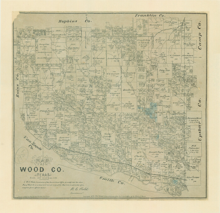 659, Map of Wood County, Texas, Maddox Collection
