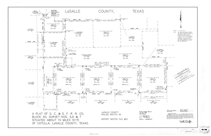 6590, La Salle County Rolled Sketch 30, General Map Collection
