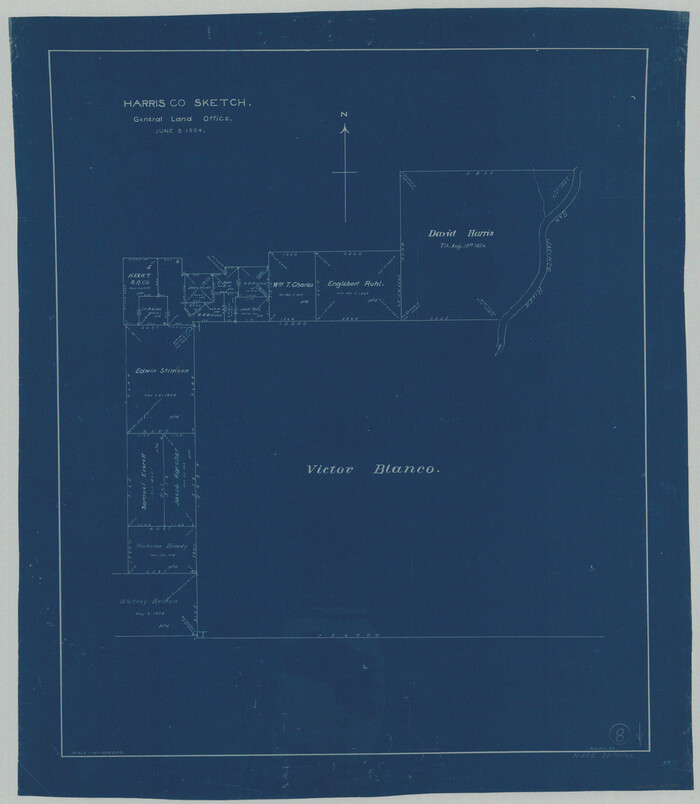 65900, Harris County Working Sketch 8, General Map Collection