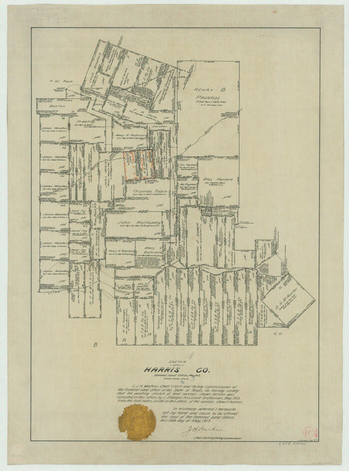 65903, Harris County Working Sketch 11, General Map Collection