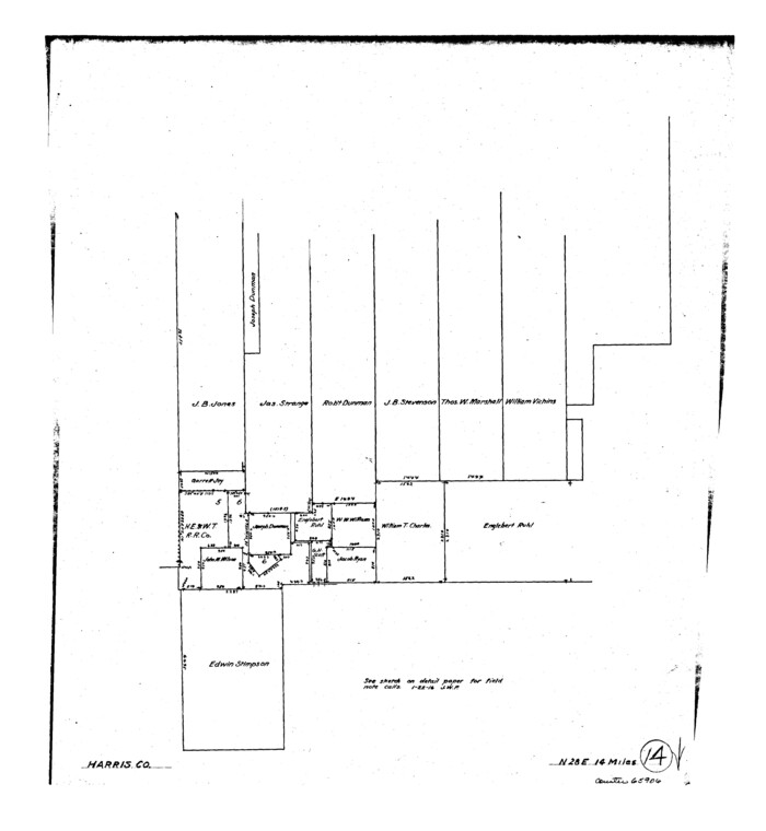 65906, Harris County Working Sketch 14, General Map Collection