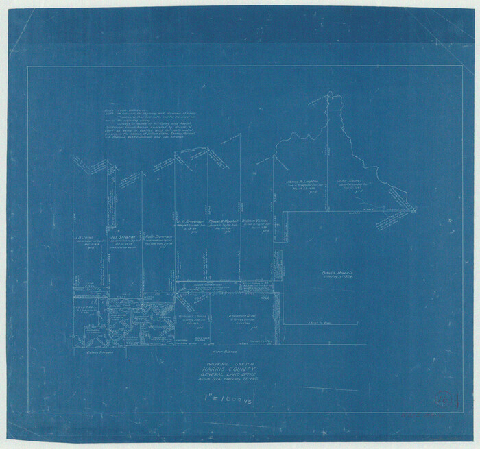 65908, Harris County Working Sketch 16, General Map Collection