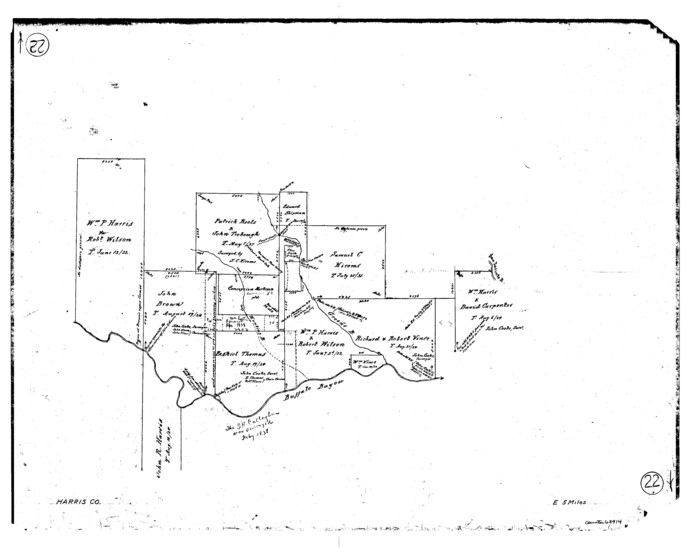 65914, Harris County Working Sketch 22, General Map Collection