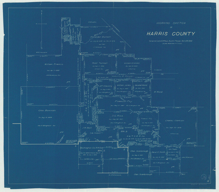 65918, Harris County Working Sketch 26, General Map Collection