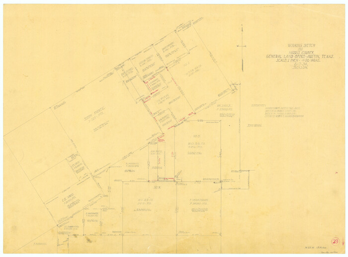 65921, Harris County Working Sketch 29, General Map Collection