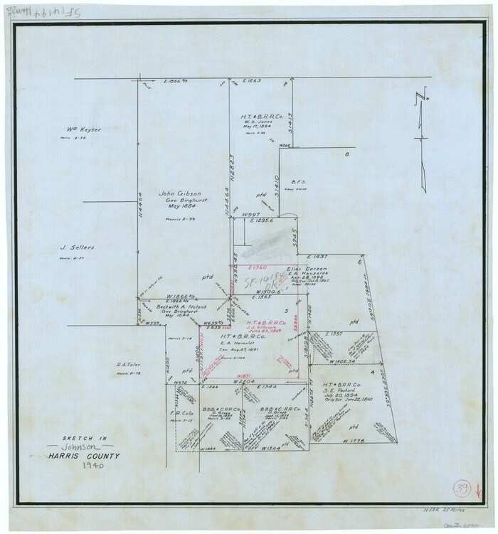65931, Harris County Working Sketch 39, General Map Collection