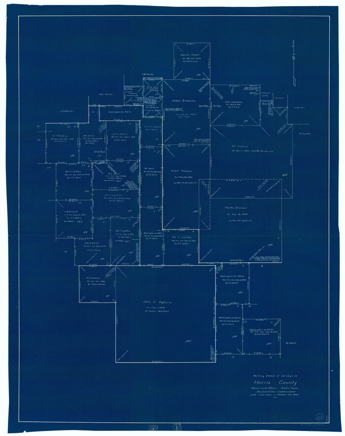 65933, Harris County Working Sketch 41, General Map Collection