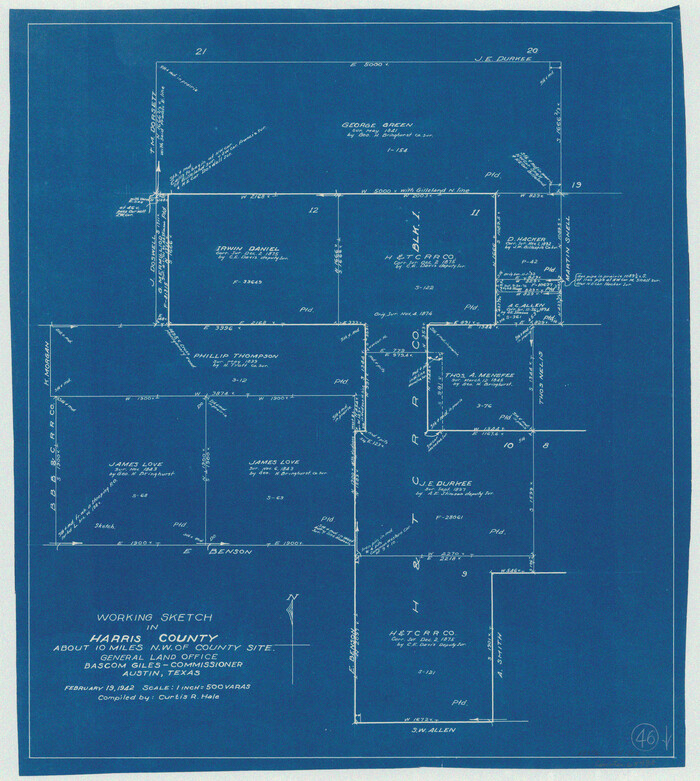 65938, Harris County Working Sketch 46, General Map Collection