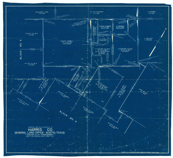 65950, Harris County Working Sketch 58, General Map Collection