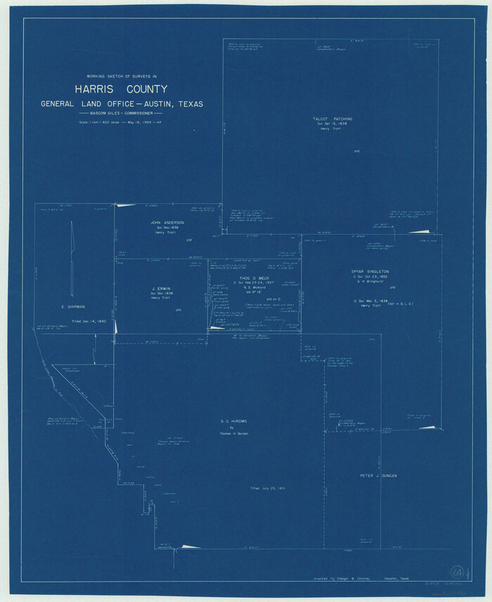 65956, Harris County Working Sketch 64, General Map Collection