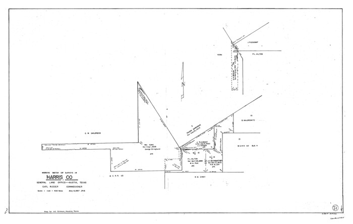 65963, Harris County Working Sketch 71, General Map Collection