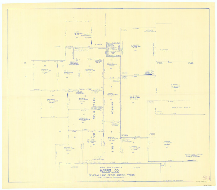 65965, Harris County Working Sketch 73, General Map Collection
