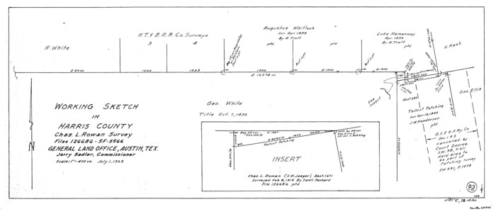 65974, Harris County Working Sketch 82, General Map Collection