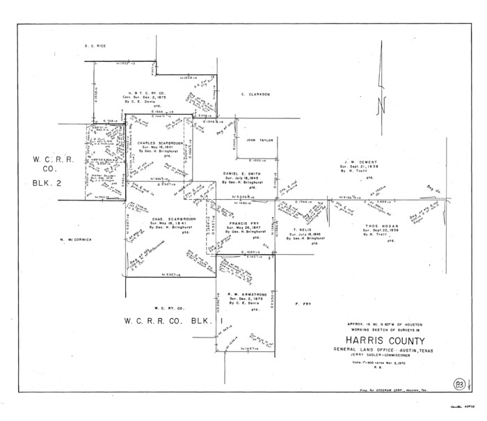 65975, Harris County Working Sketch 83, General Map Collection