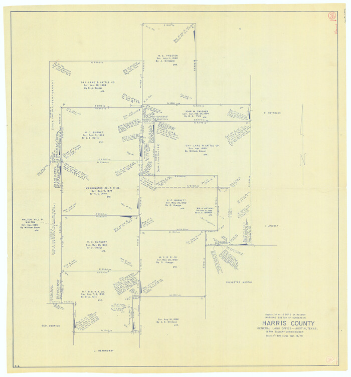 65976, Harris County Working Sketch 84, General Map Collection