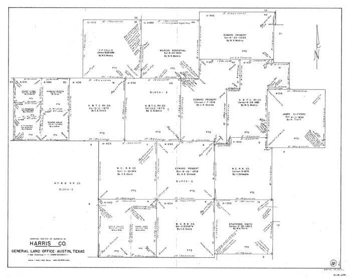 65980, Harris County Working Sketch 88, General Map Collection