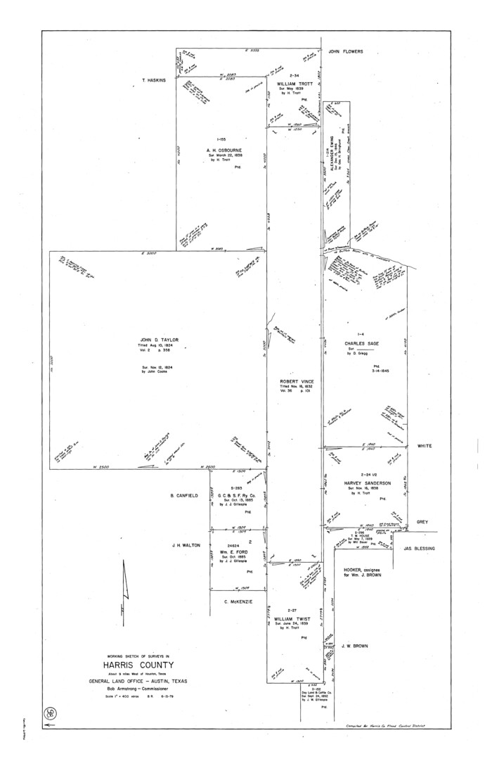 65990, Harris County Working Sketch 98, General Map Collection