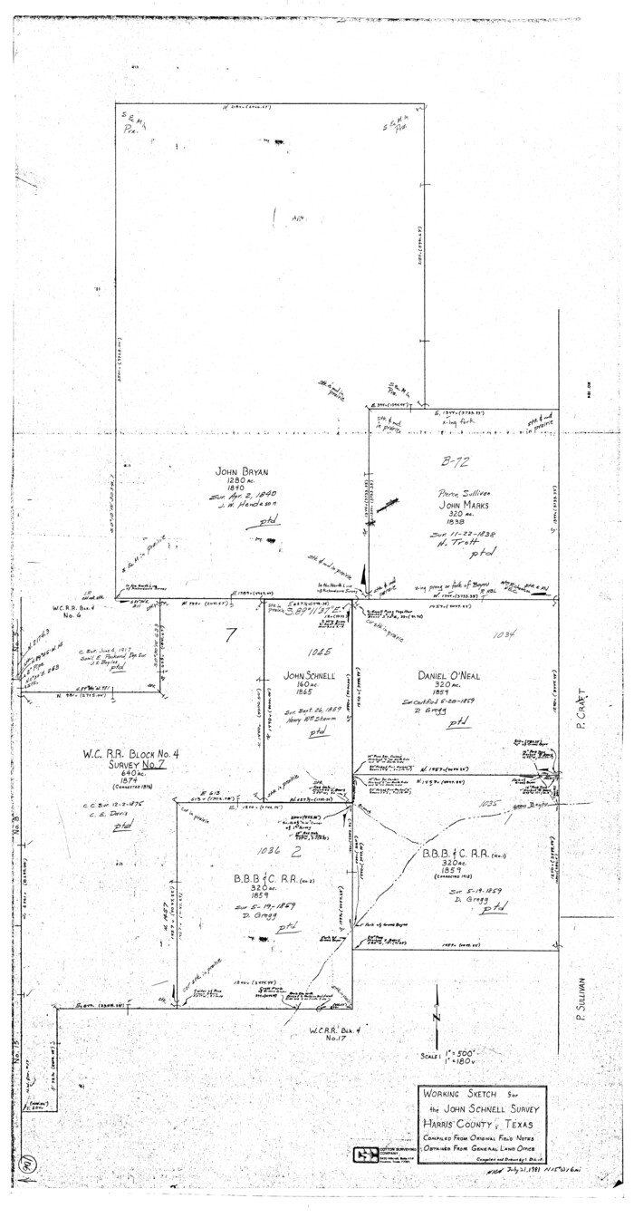 65998, Harris County Working Sketch 106, General Map Collection