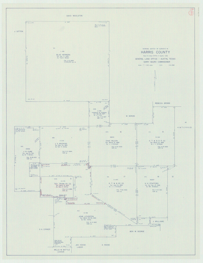 66006, Harris County Working Sketch 114, General Map Collection