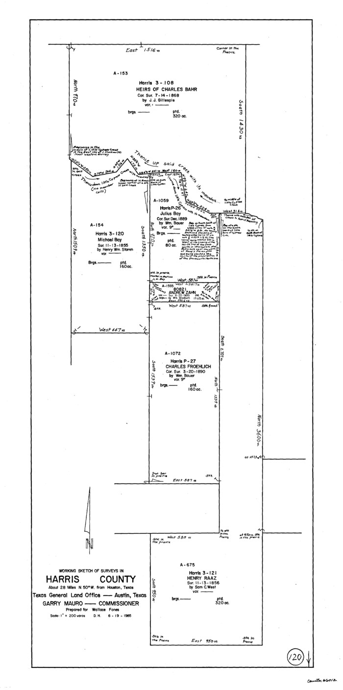 66012, Harris County Working Sketch 120, General Map Collection
