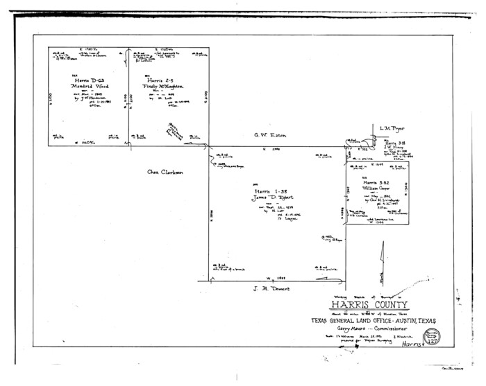 66019, Harris County Working Sketch 127, General Map Collection