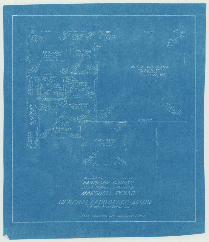66024, Harrison County Working Sketch 4, General Map Collection