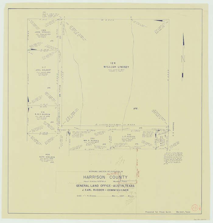 66030, Harrison County Working Sketch 10, General Map Collection