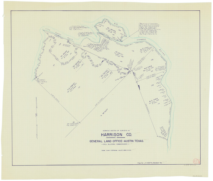 66032, Harrison County Working Sketch 12, General Map Collection