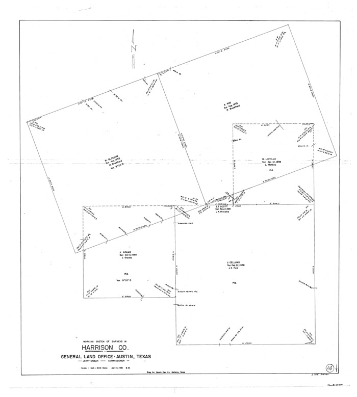 66034, Harrison County Working Sketch 14, General Map Collection